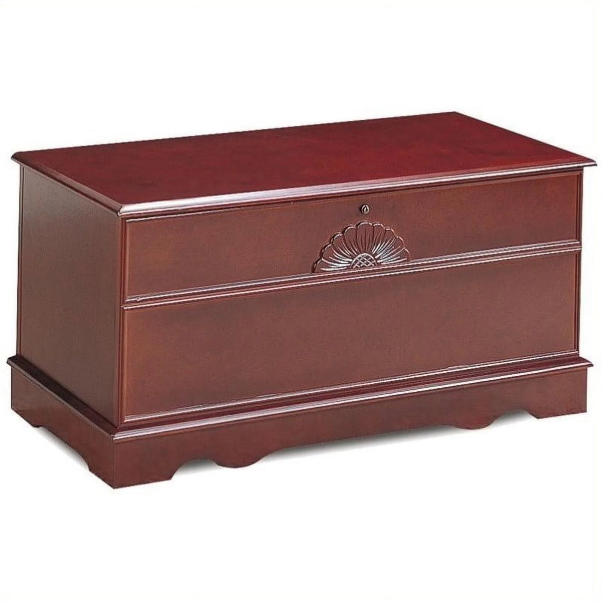 Rectangular Wood Cedar Chest in Brown U8164