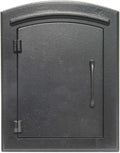 Black Column Mount Mailbox V842