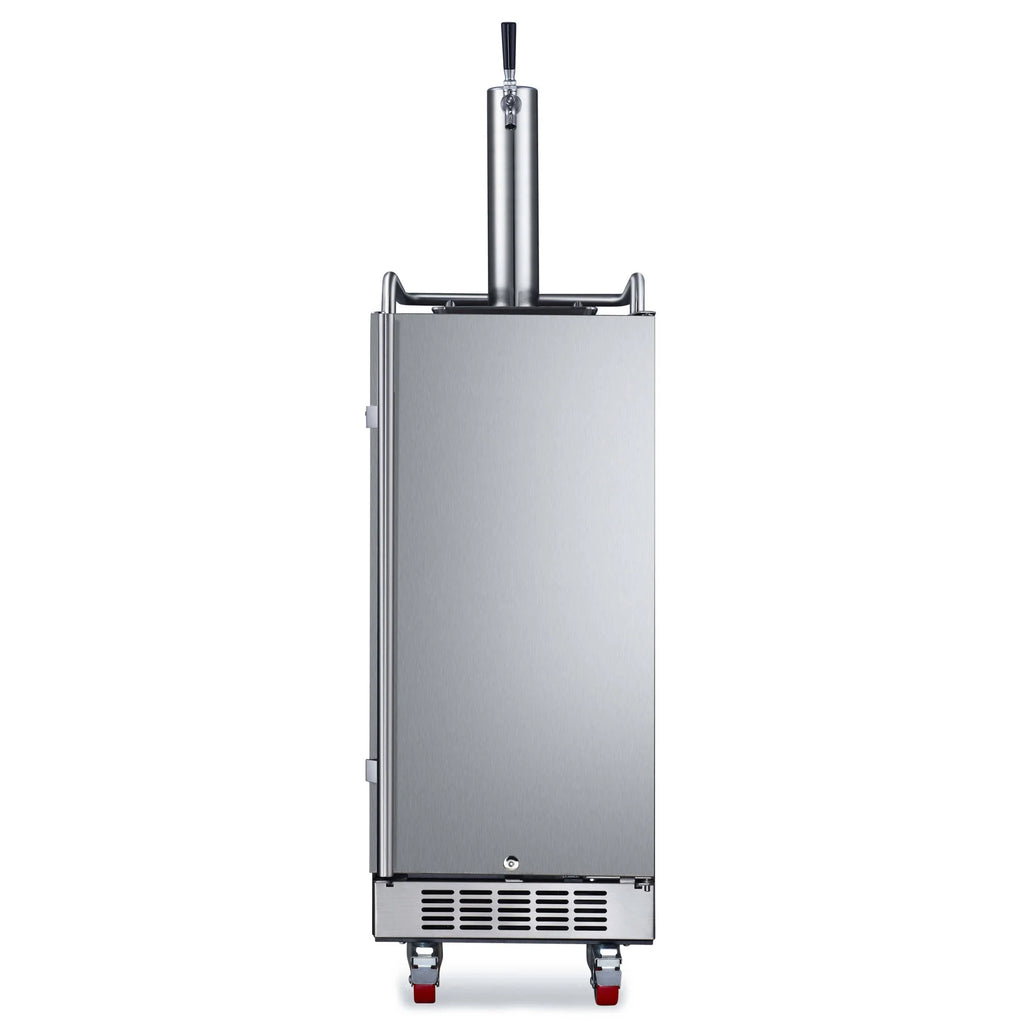 15" Wide 1 Tap Stainless Steel Kegerator G93732