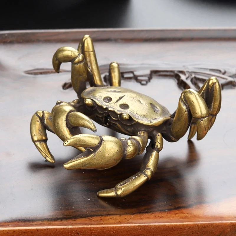Solid Copper Crab Miniature Figurines W163089