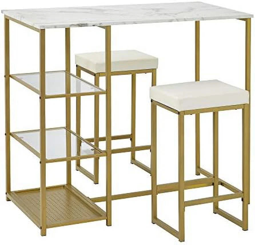 3 Piece Pub Table Set with 2 Chairs I6737