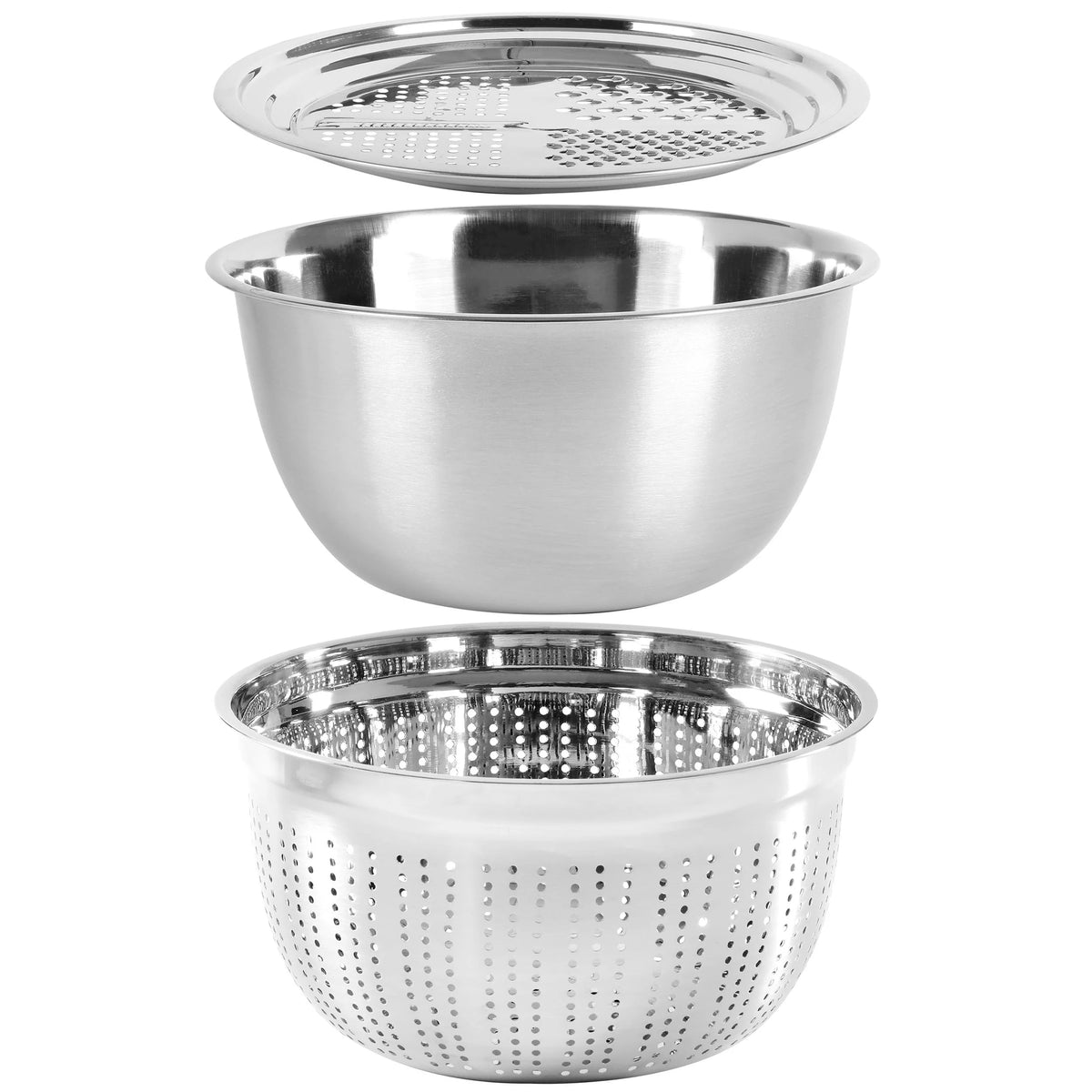 3 Piece Stainless Steel Prep Bowl Set I58005