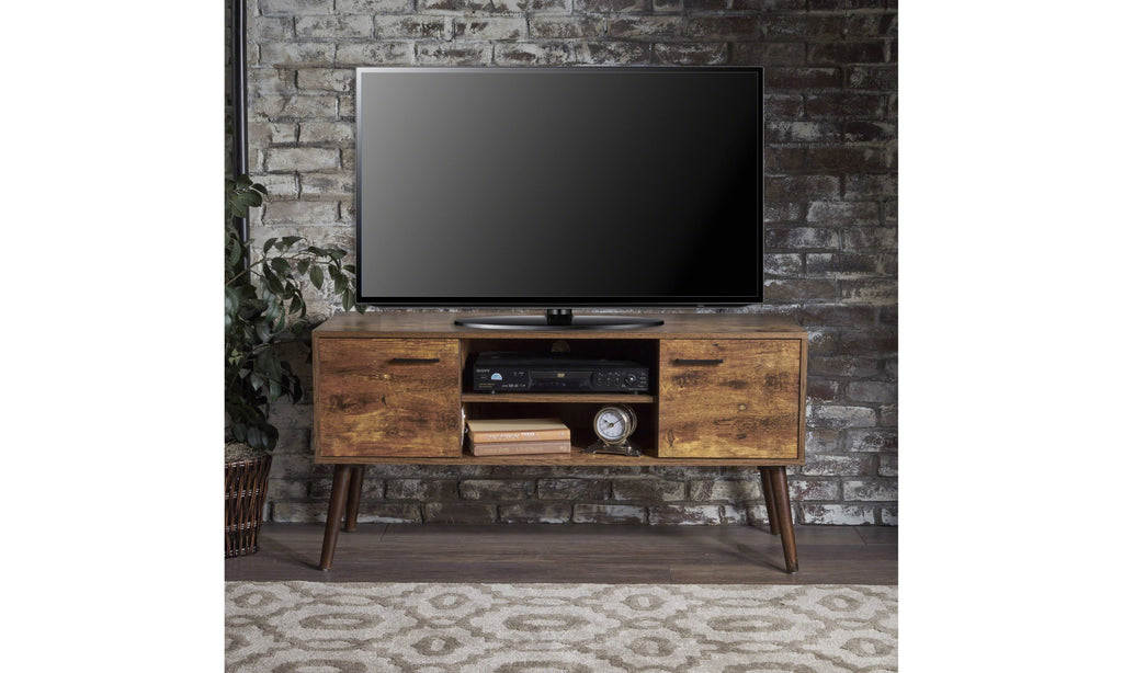 Pine /Wenge Fiberboard Entertainment Center J8902
