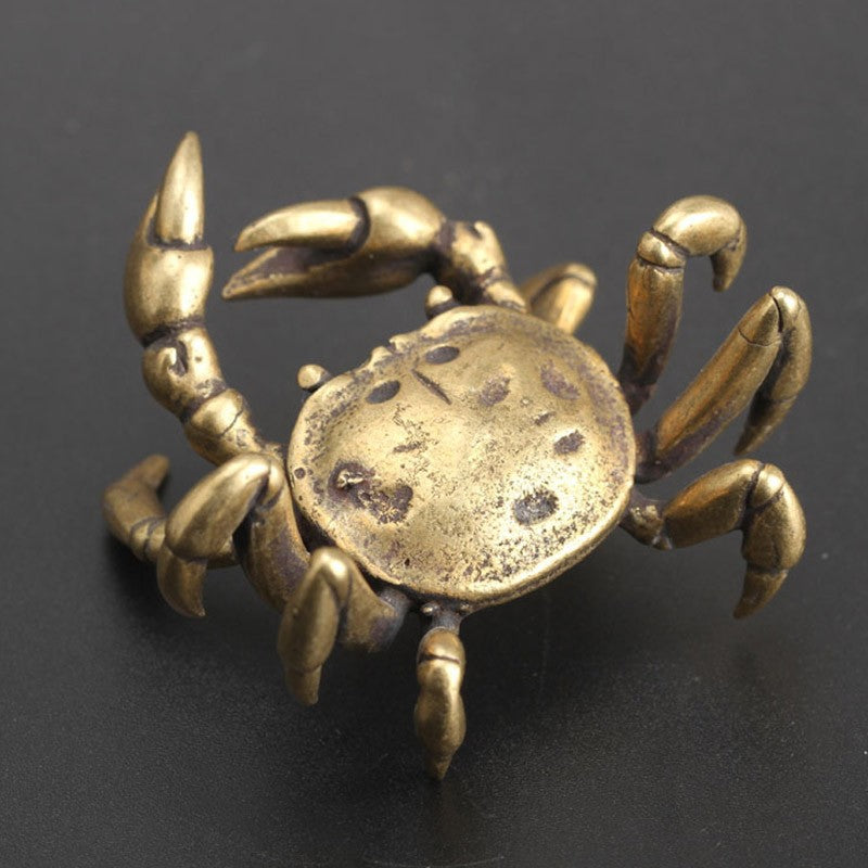 Solid Copper Crab Miniature Figurines W163089