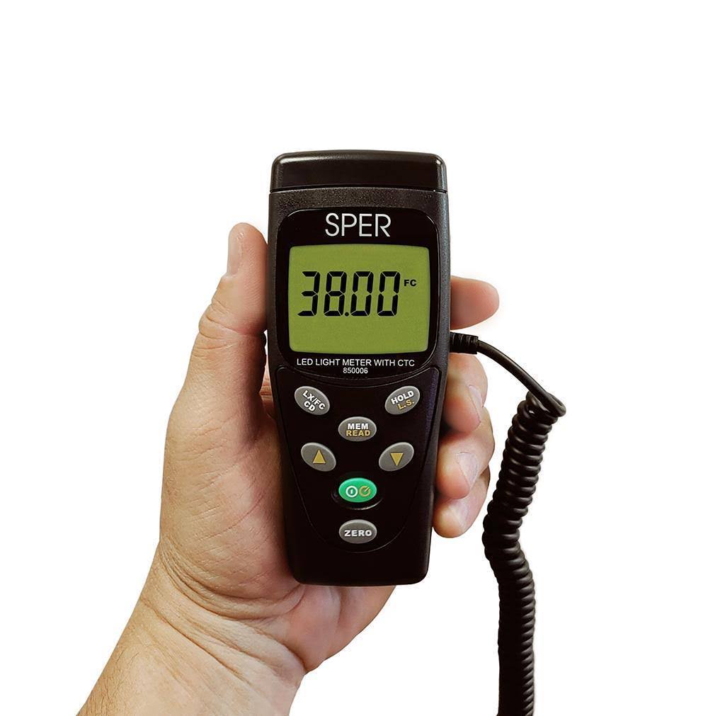 LED Light Meter with Color Temperature Compensation I96423