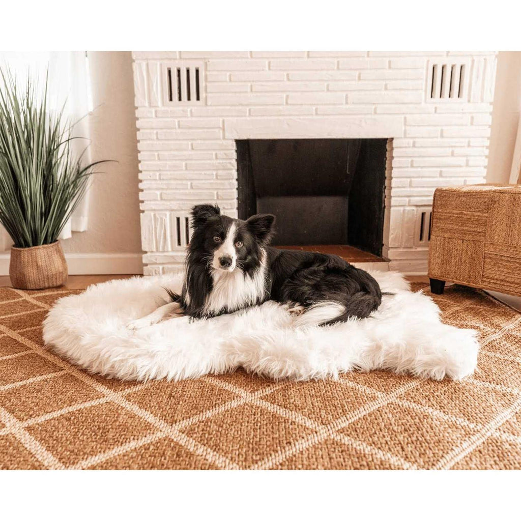 Faux Fur Orthopedic Dog Bed T284795