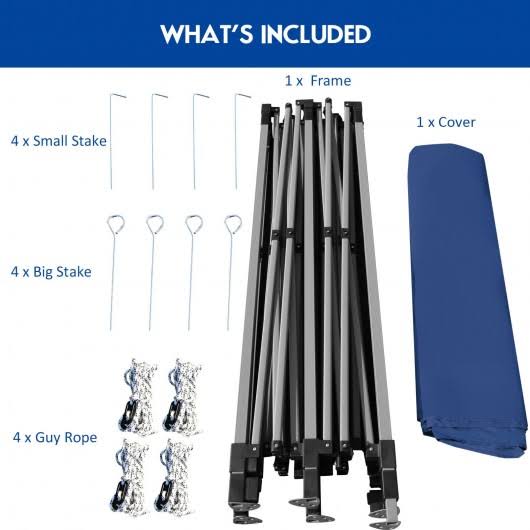 10' x 10' Portable Pop Up Canopy Tent with Roller Bag Z8000