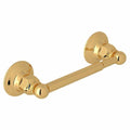 Country Bath Wall Mounted Single Spring Loaded Toilet Paper Holder Unlacquered Brass K5323