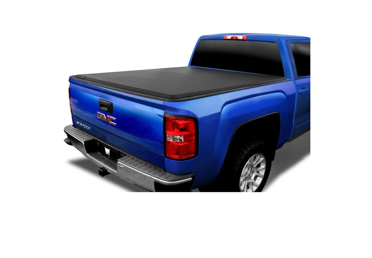 Soft Tri-Fold Truck Bed Tonneau Cover Black Z66279