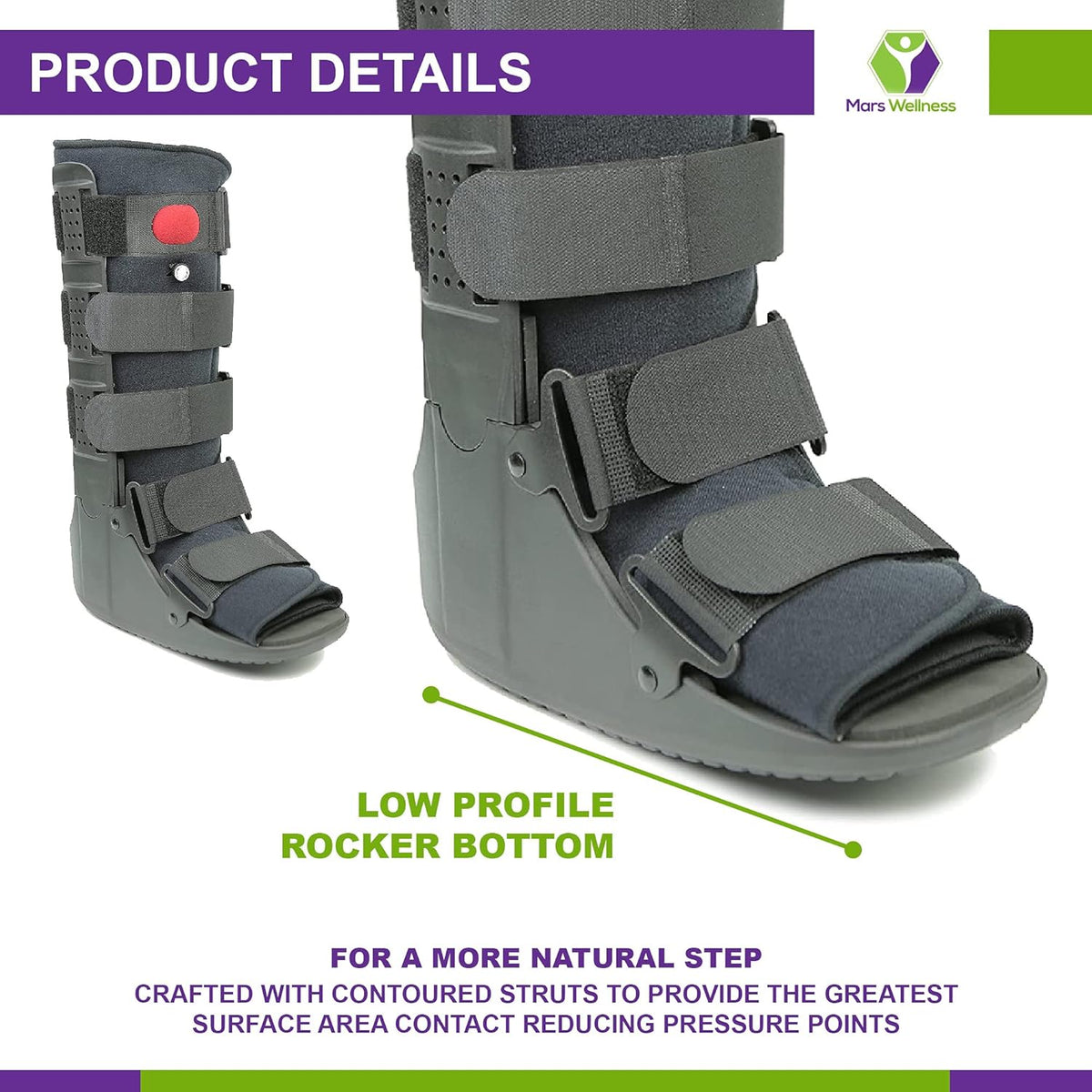 Tall Air Cam Walker Fracture Ankle Foot Stabilizer Boot X830675