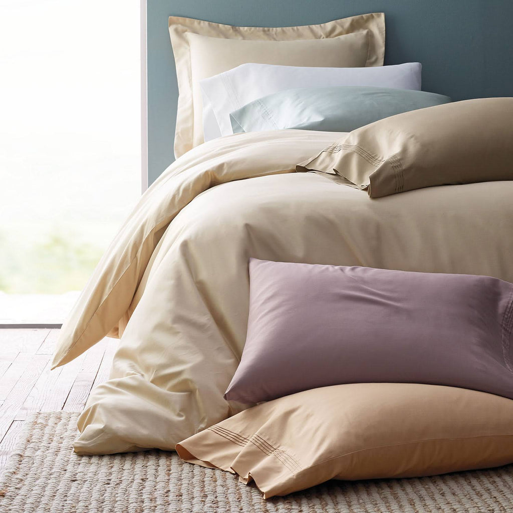 Ivory King Cotton Sateen Duvet Cover X4281