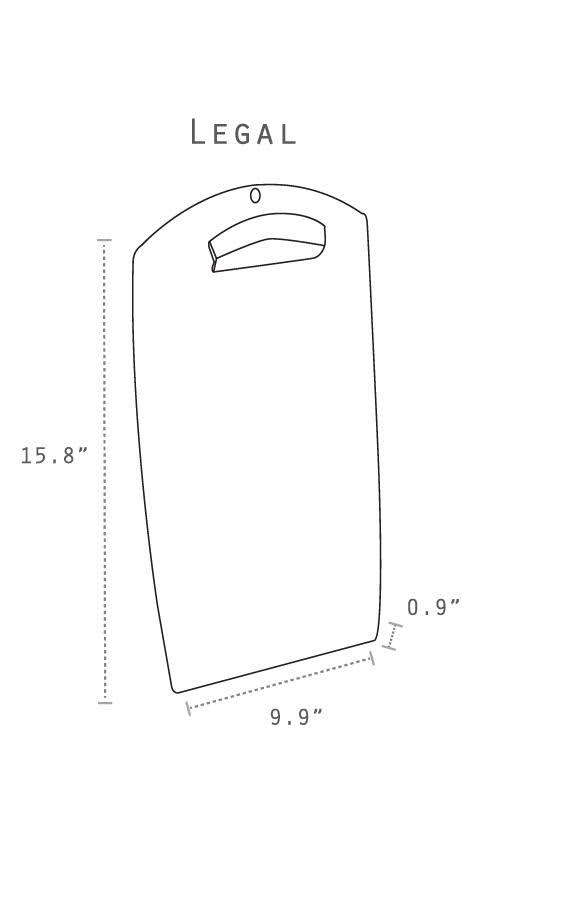 Hard Poly Clipboard, Legal (Case of 12) H587