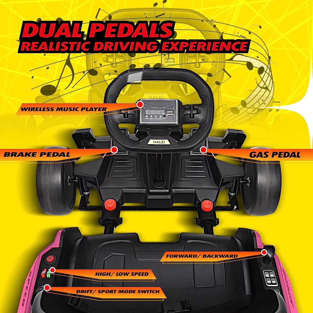 24 V 300W Electric Pedal Go Kart with Drift Mode R718