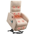 Black PU Leather Power Lift Recliner Chair with Remote Control U487148
