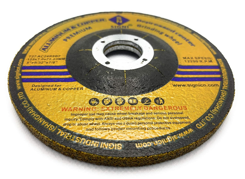 Aluminum Grinding Wheel 5 inch 10 Pack E601