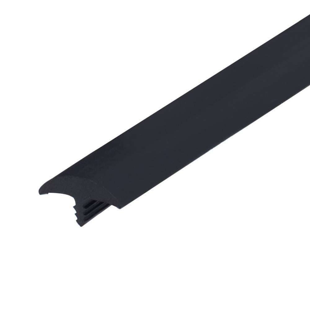 Black Flexible PVC Tee Molding 25 Foot Coil I330
