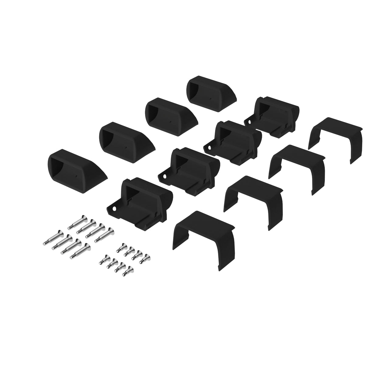 4-Pack Black Aluminum Stair Bracket Kit K35426