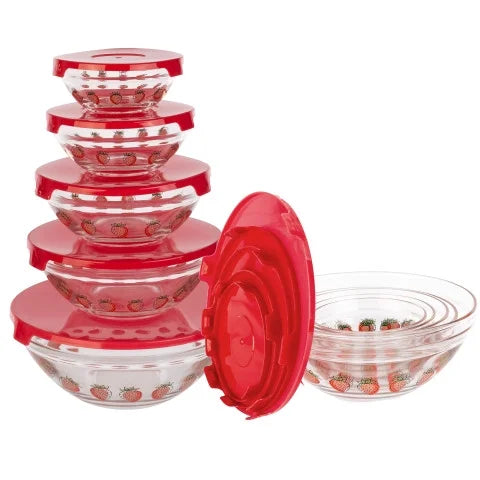 20-Piece Glass Food Storage Bowl and Lids Set R983