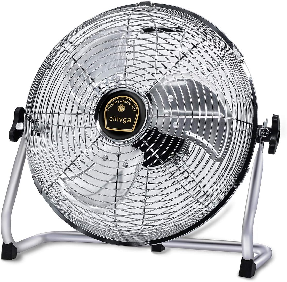Cordless Rechargeable Floor Fan with USB Output P900267
