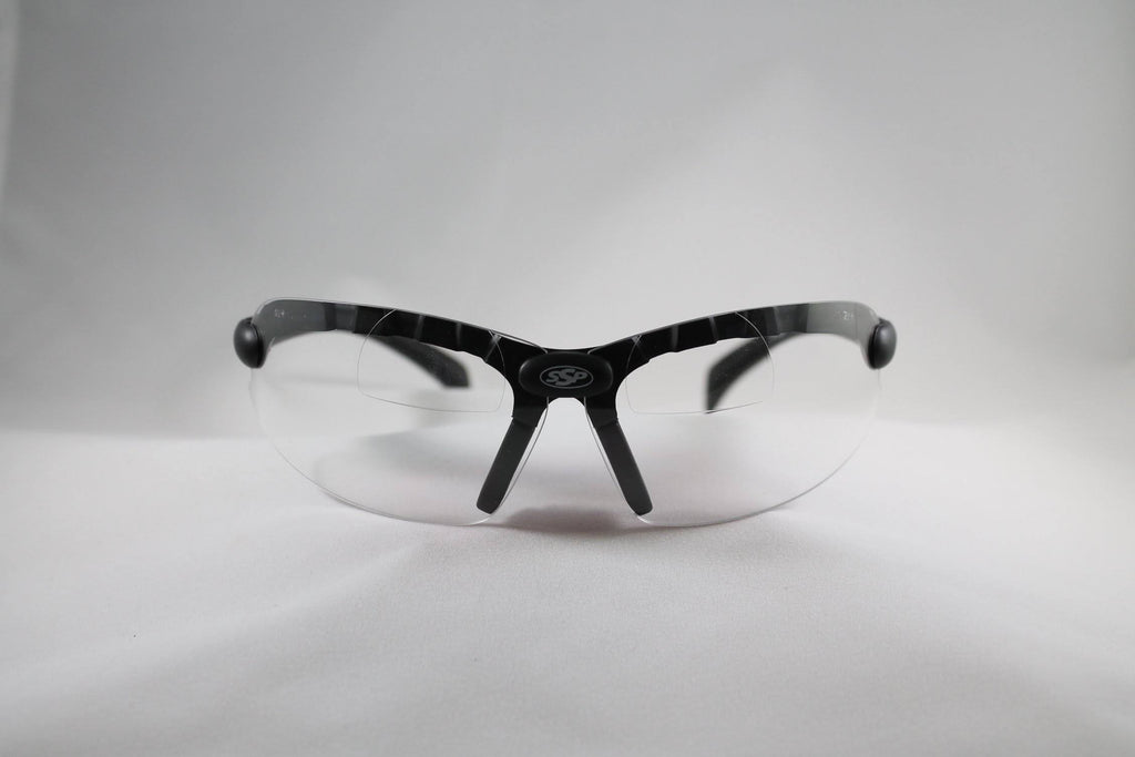 Shooting Glasses with 1.50 Magnification Black Frame 12 Amber Clear Smoked R6670