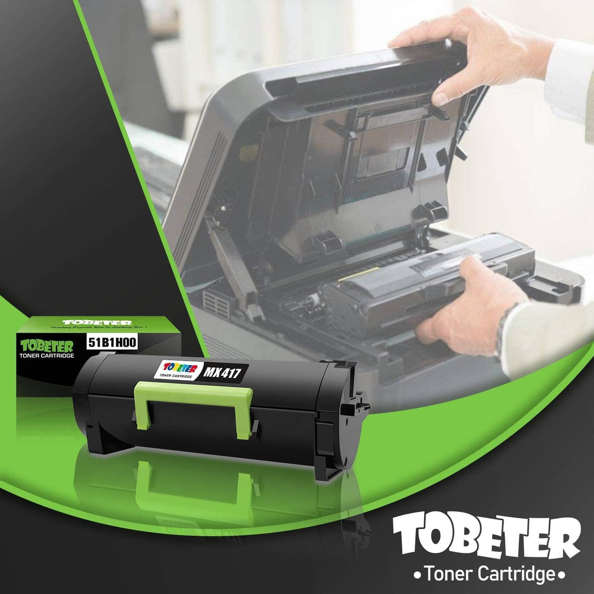 Remanufactured Toner Cartridge for Lexmark 51B1H00 (1 Pack) K545004