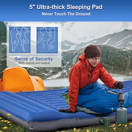 Self Inflating 6'' Extra-Thick 2 Person Sleeping Pad U269465