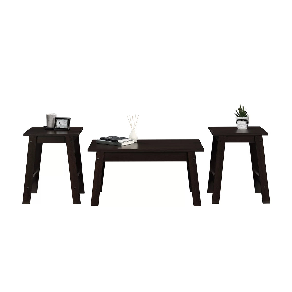 3 Piece Coffee Table and End Table Set O312
