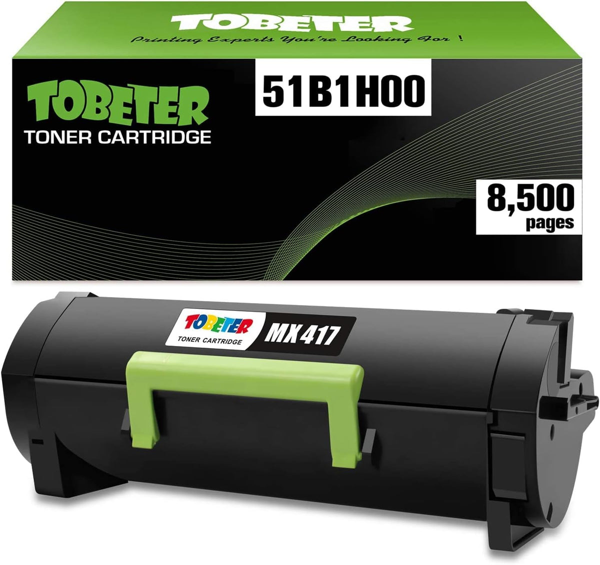 Remanufactured Toner Cartridge for Lexmark 51B1H00 (1 Pack) K545004