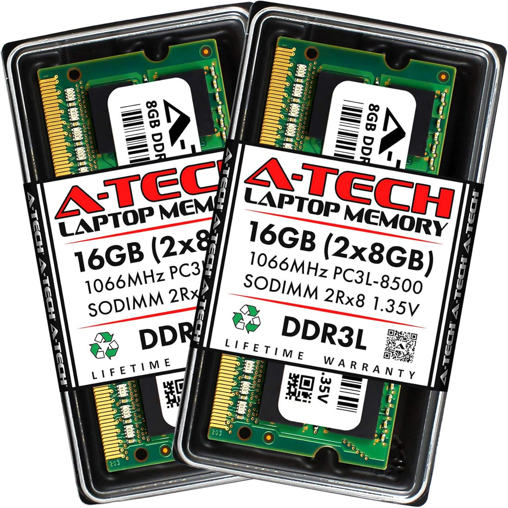 8GB (2 x 4GB) DDR3 1066MHz PC3-8500 Laptop RAM SODIMM Kit Non-ECC Unbuffered 204-Pin Memory Modules Pack of 2 W456153