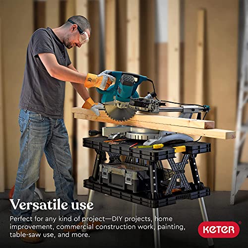Folding Work Table with Clamps B888980