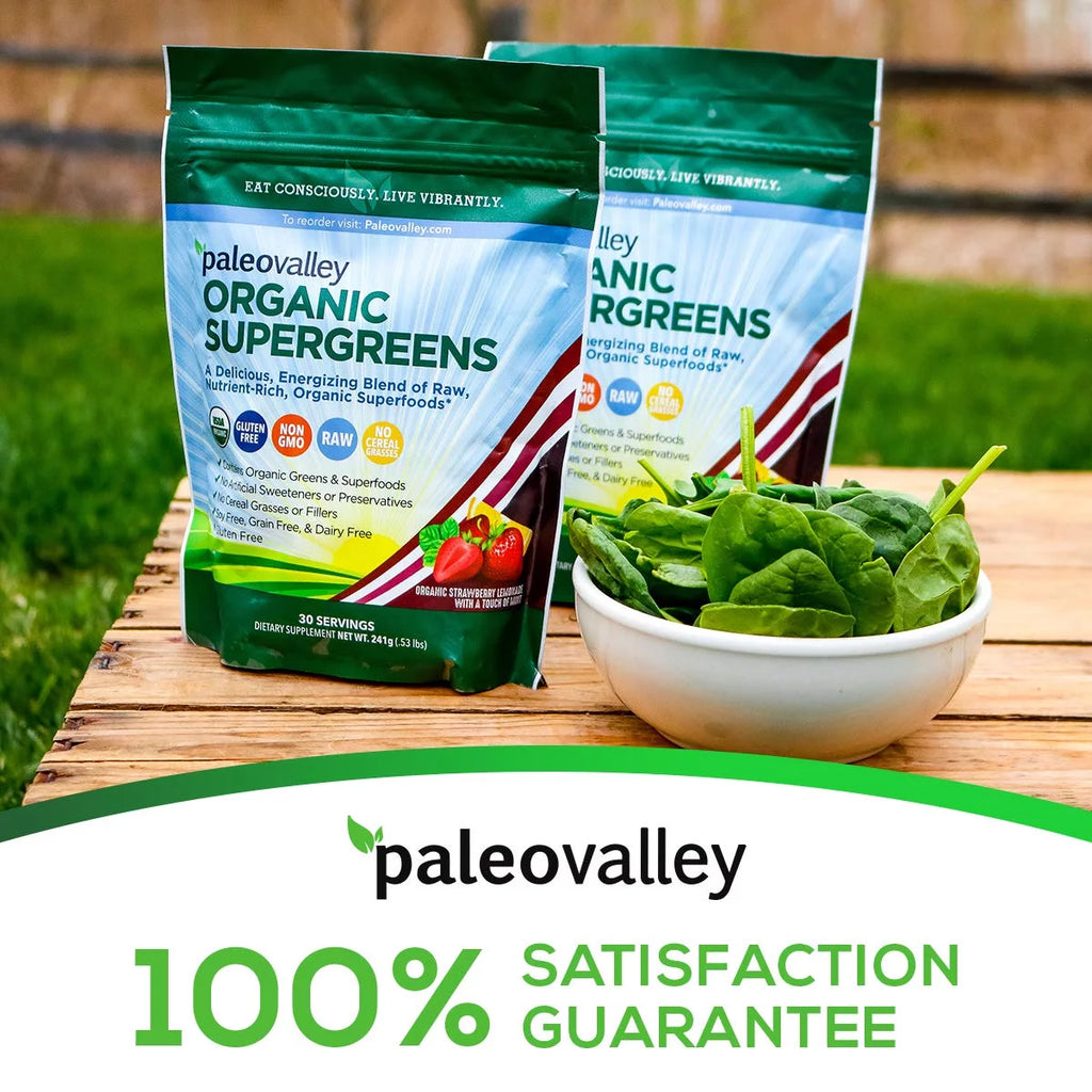 Organic Supergreens Raw Green Superfood Powder 30 Servings S799