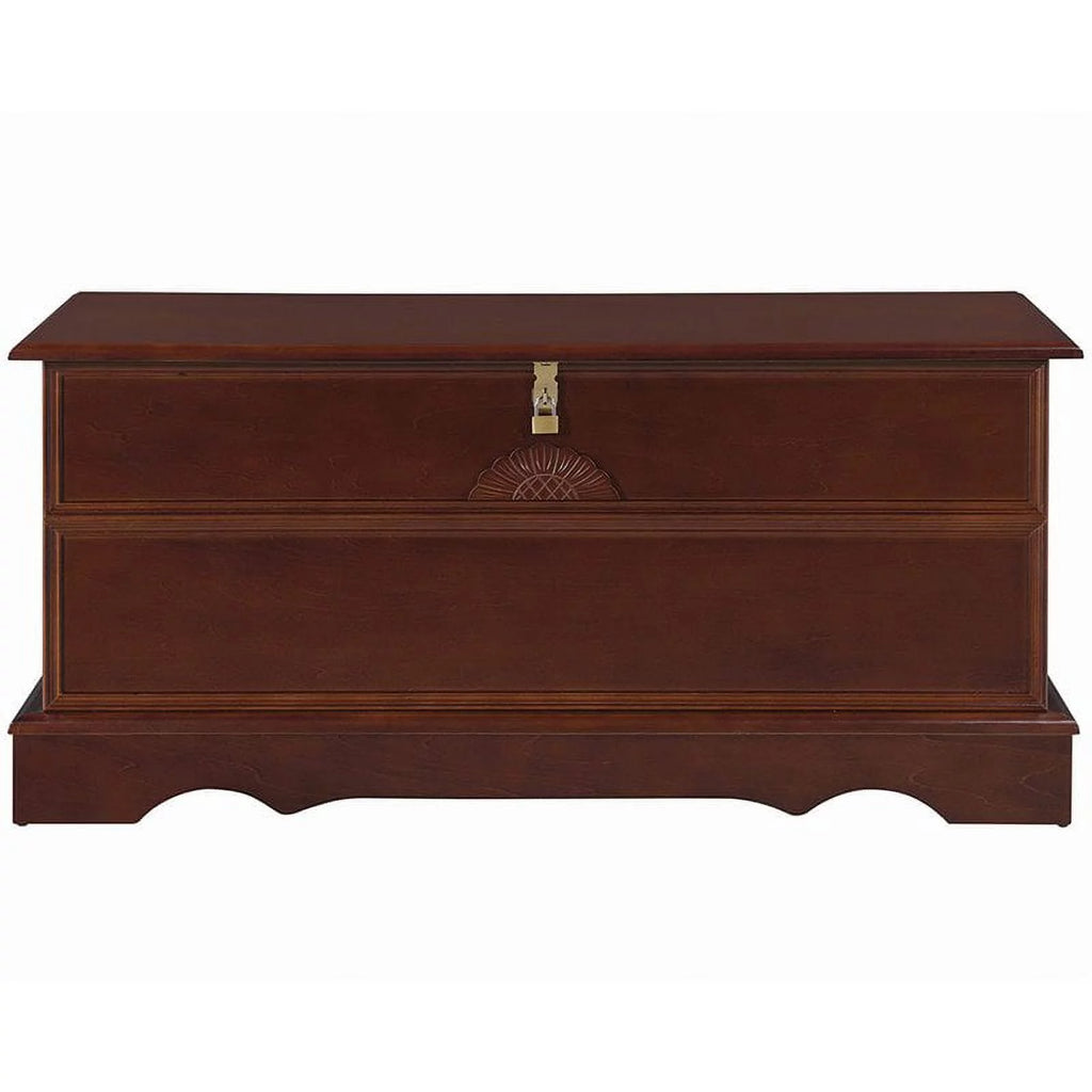 Rectangular Wood Cedar Chest in Brown U8164