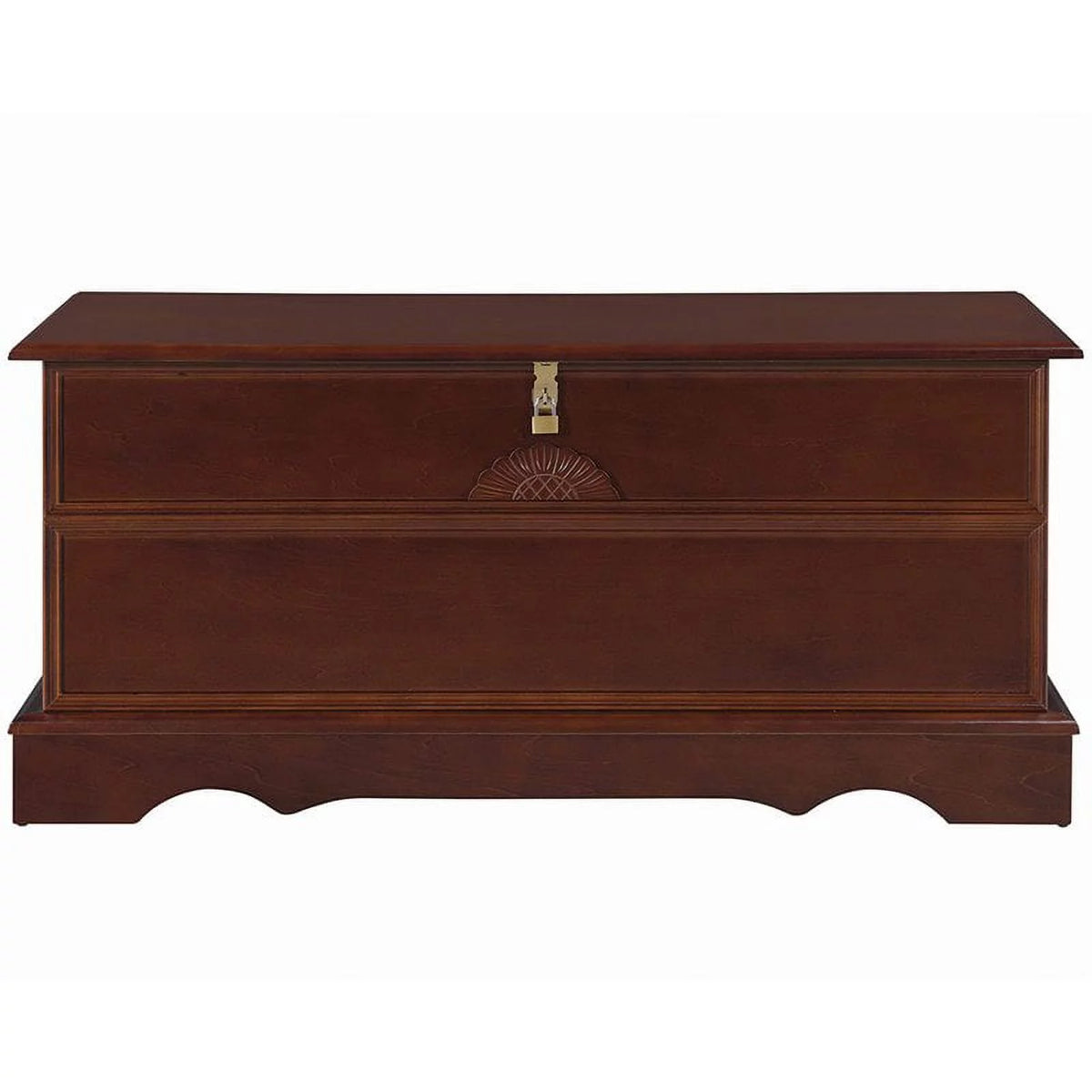 Rectangular Wood Cedar Chest in Brown U8164