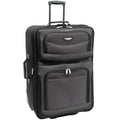 Gray Expandable Rolling Upright Suitcase M343