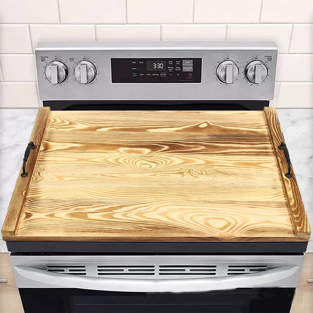 Pine Wood Noodle Board Stove Cover K854