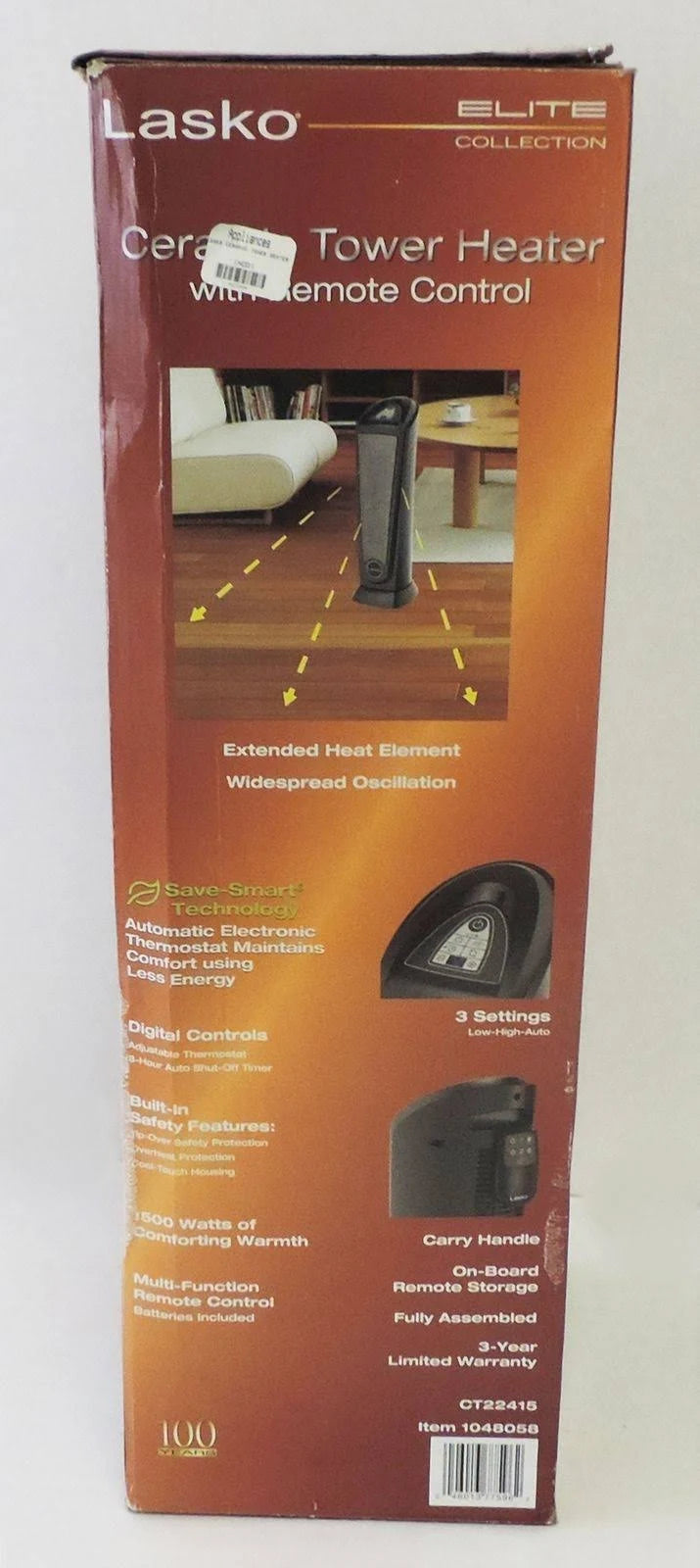 Gray Tower Heater W8541