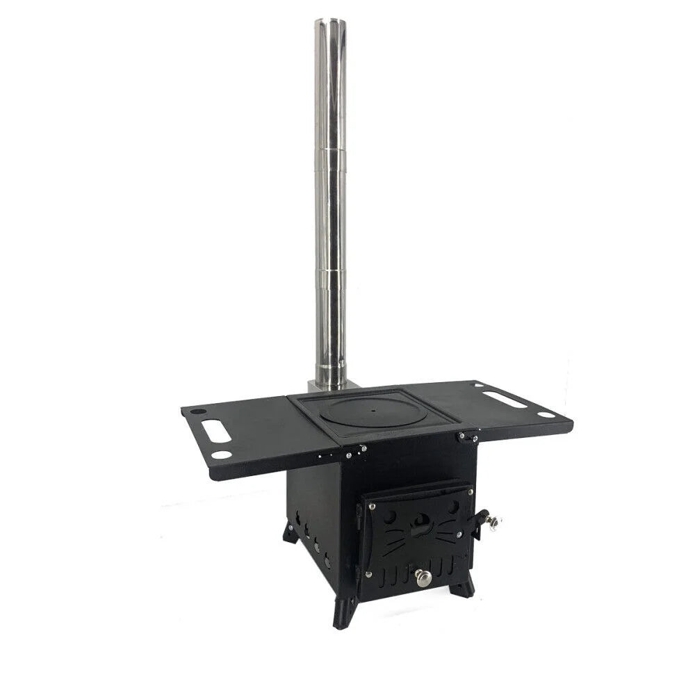 Portable Wood Burning Stove with Chimney Pipe S1865
