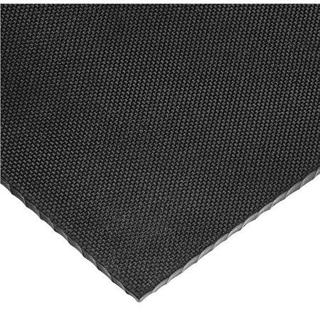 Textured Neoprene Rubber Sheet, 24x22L x 36x22W x 3/16x22 Thick, 60A, Black W256