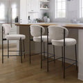 Cream Boucle Counter Stool N219