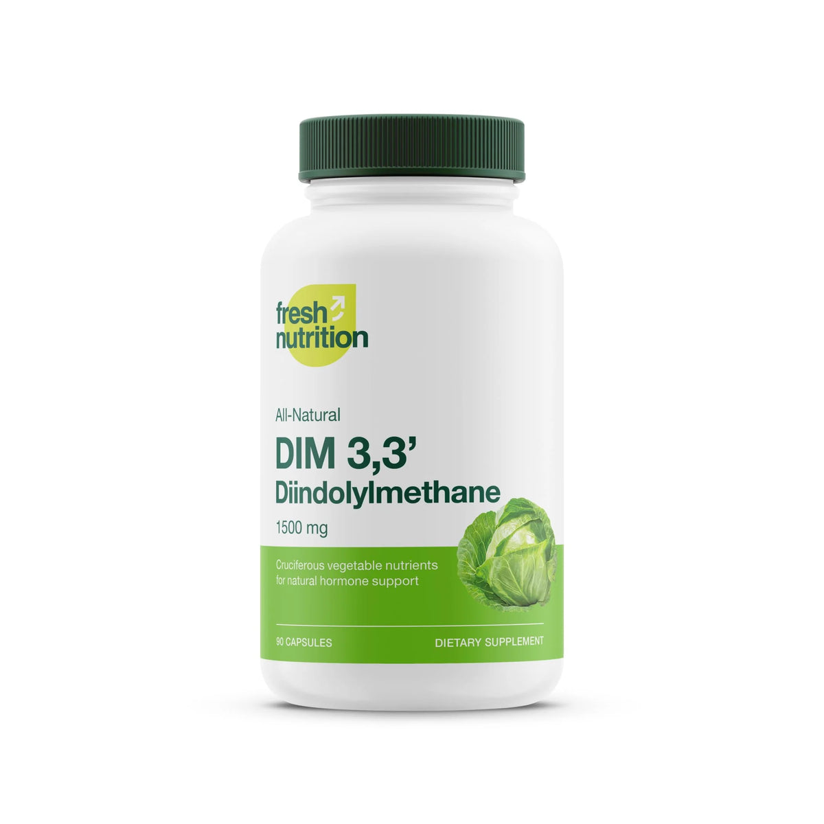 DIM Supplement 500mg 90 Capsules Vegan Non GMO Gluten-free Y585645