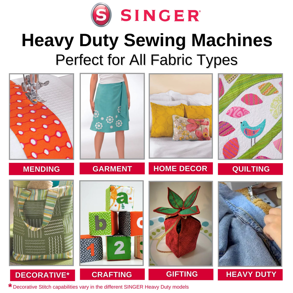 Heavy Duty Sewing Machine with 97 Stitch Applications X474