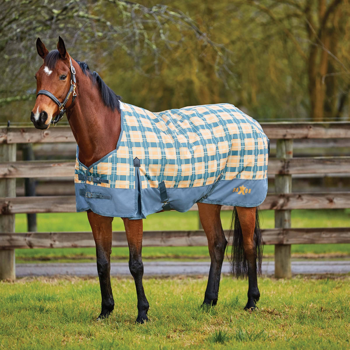 Navy/Red Plaid Heavy Neck H304900
