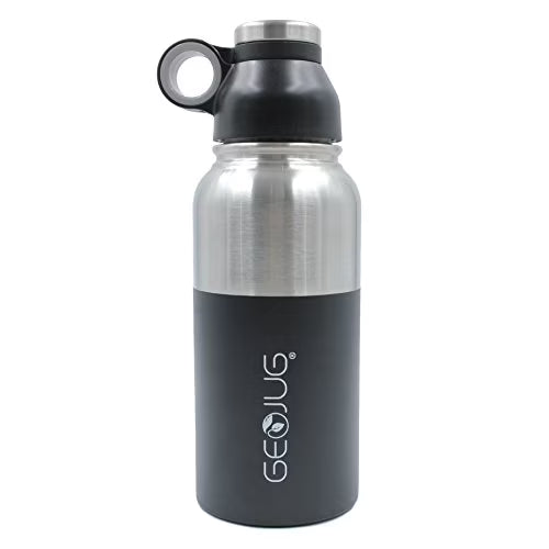 Black 32 oz Stainless Steel Vacuum Insulated Water Bottle S99367