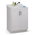 Laundry Cabinet with Pull-Out Faucet and ABS Sink White Y213