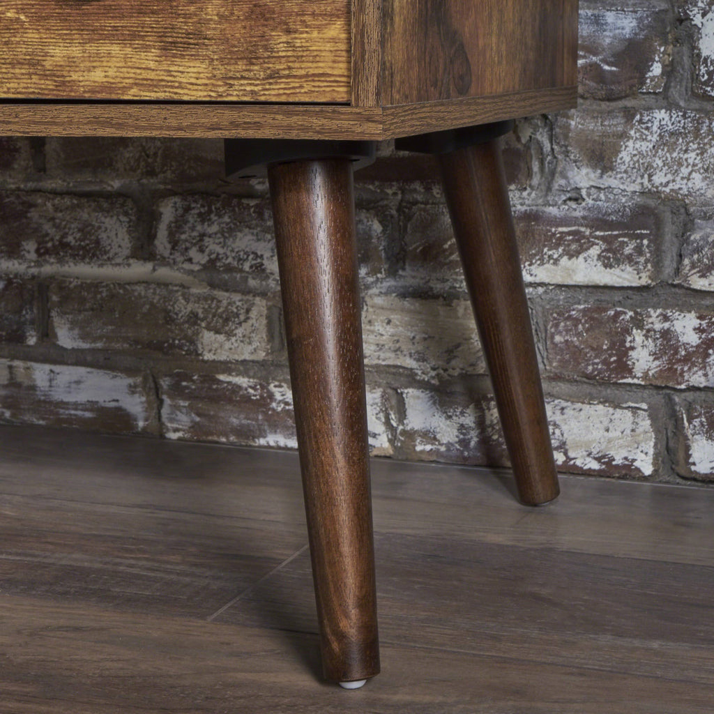 Pine /Wenge Fiberboard Entertainment Center J8902