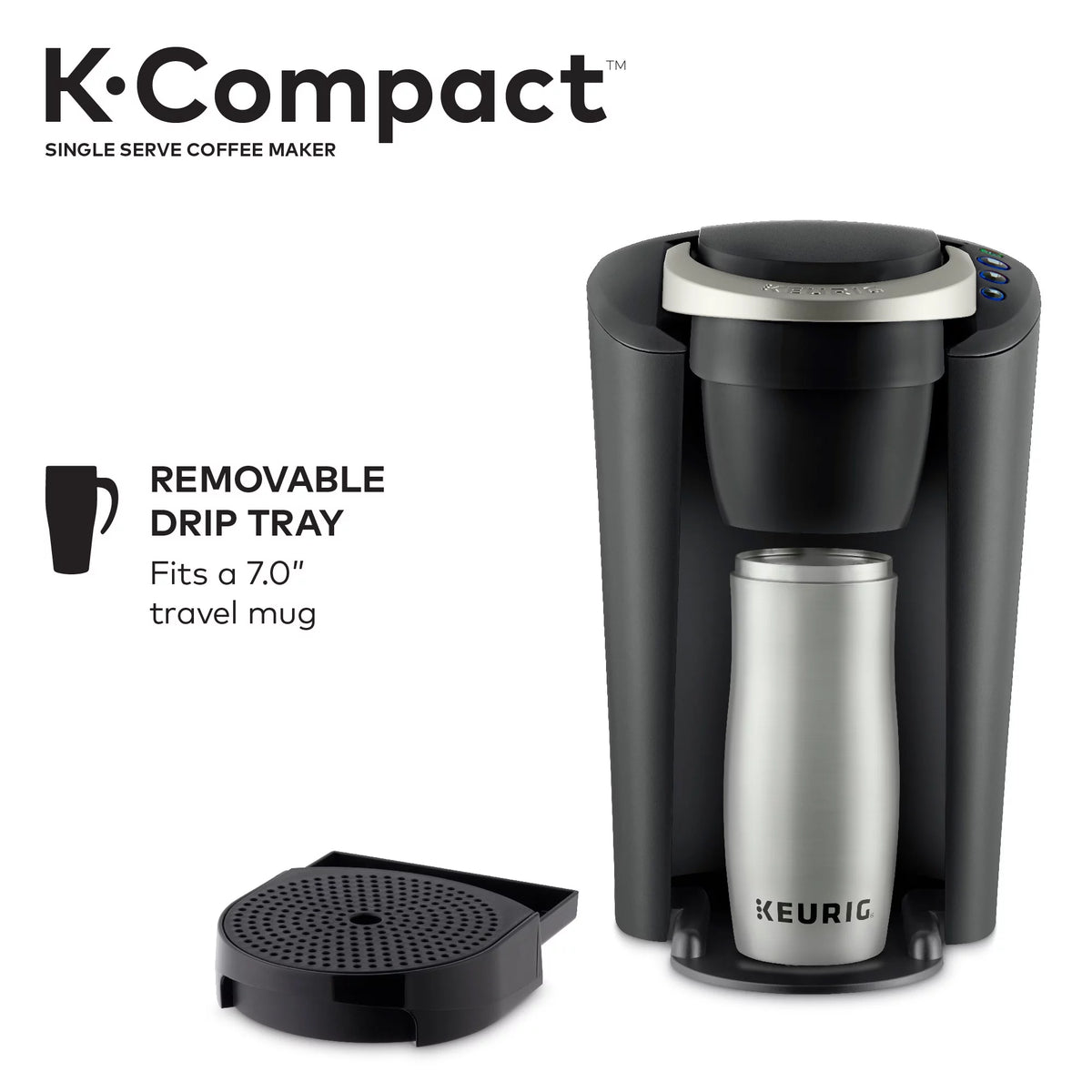 Black Single-Serve K-Cup Pod Coffee Maker Y8454