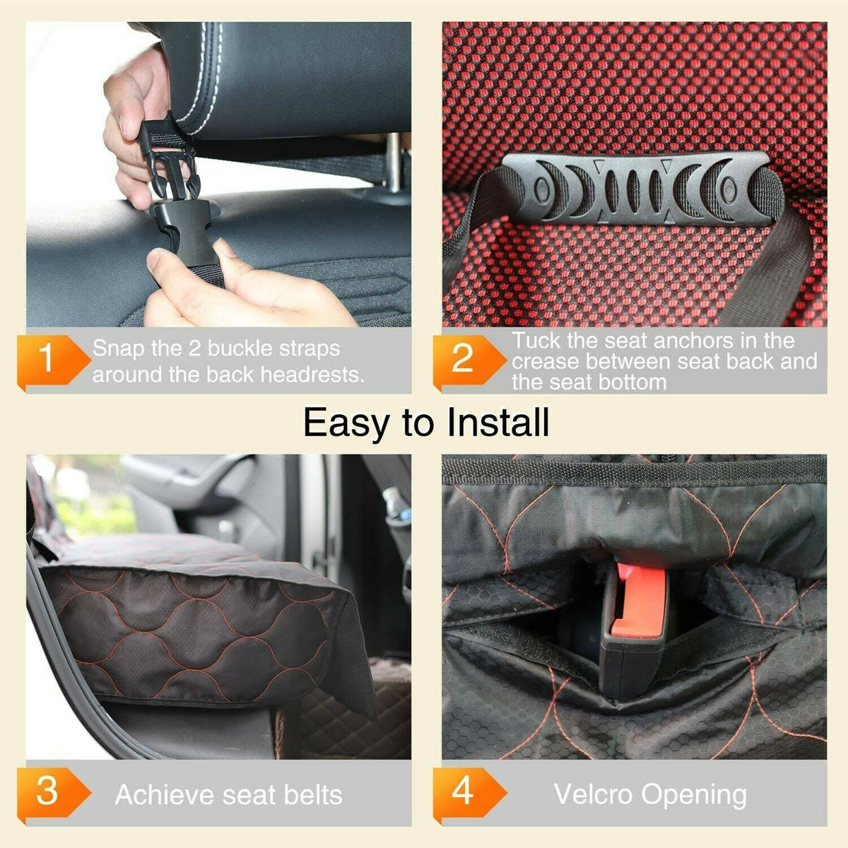 Waterproof Nonslip Heavy Duty Dog Car Seat Cover Z5234
