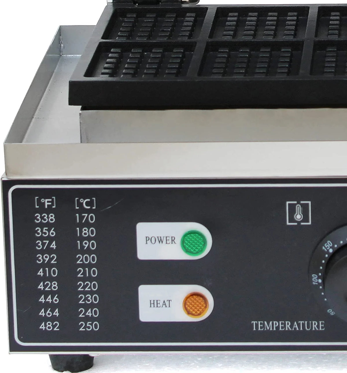 110V Commercial Stainless Steel Nonstick 10PCS Waffle Maker S275461