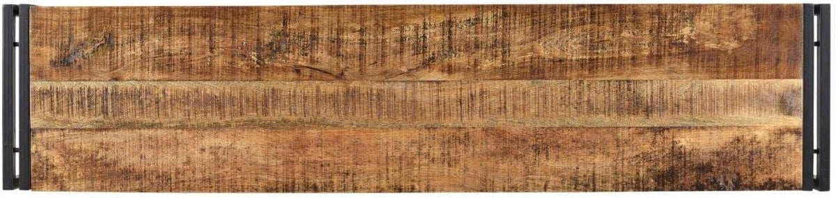Reclaimed Wood and Metal Bench, 50-Inch H587