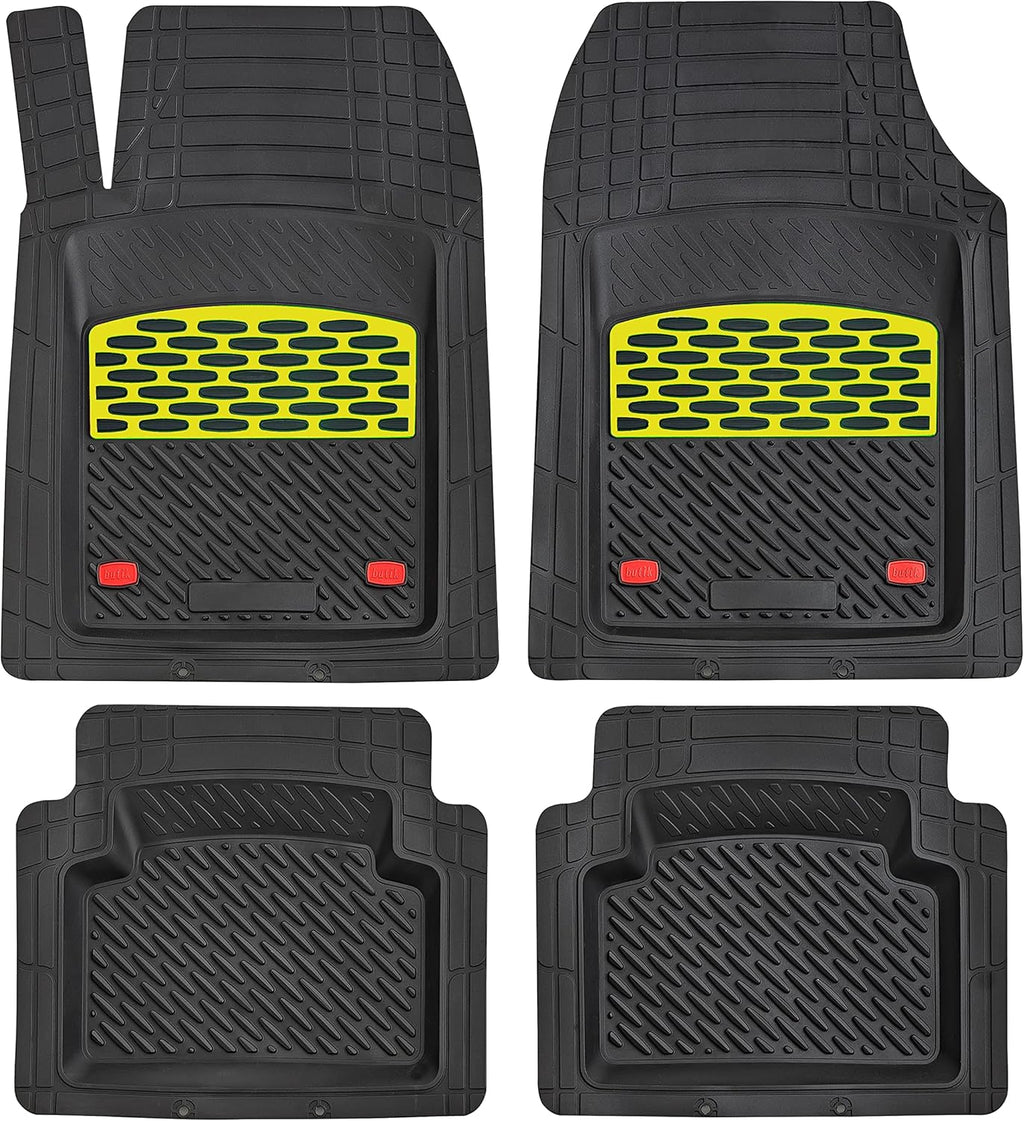 Red 5-Piece Heavy-Duty Automotive Floor Mat H93287